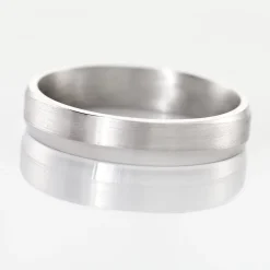 Alliance Anne-esther Ruban Plat Argent Blanc|Marc Orian New