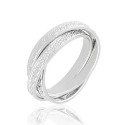 Alliance Bertina Demi Jonc Classique Or Blanc|Marc Orian