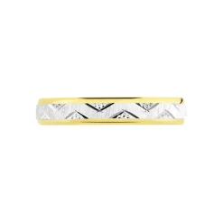 Alliance Cesarius Ruban Plat Or Bicolore