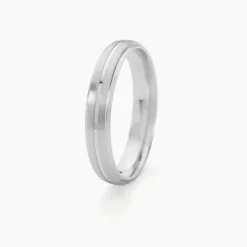 Alliance Circios Demi Jonc Classique Or Blanc
