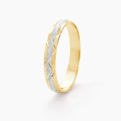 Alliance Clotilde Demi Jonc Classique Or Bicolore