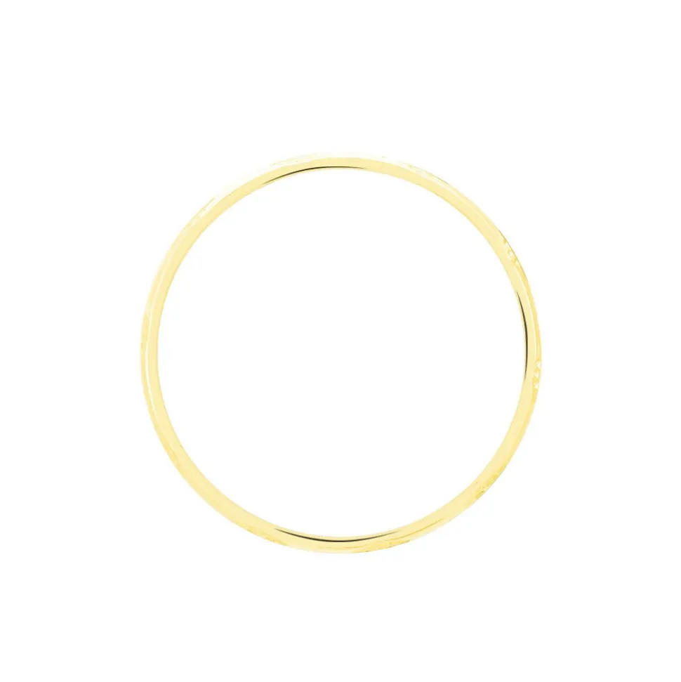 Alliance Clotilde Demi Jonc Classique Or Bicolore