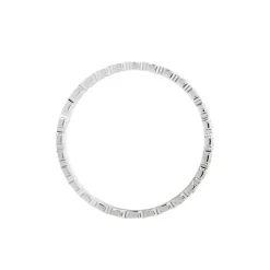 Alliance Dentelle 2 Rangs Diamantee Or Blanc