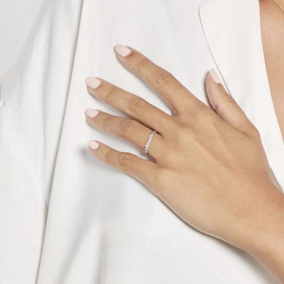Alliance Effet Dentelle Or Blanc