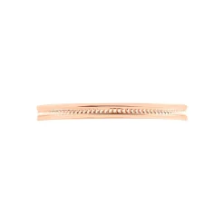 Alliance Effet Perle Ruban Plat Or Rose