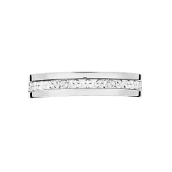 Alliance Fantaisie Diamantee Ruban Plat Or Blanc|Marc Orian Online
