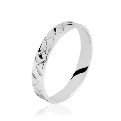 Alliance Fantaisie Ruban Plat Or Blanc|Marc Orian Best