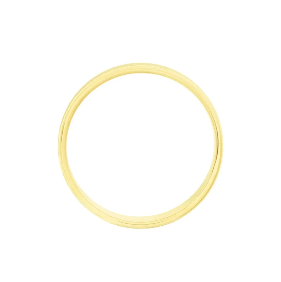 Alliance Fantaisie Sable Demi Jonc Classique Or Jaune