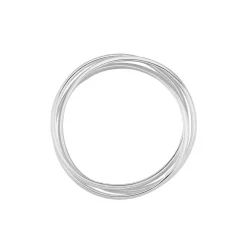 Alliance Filipine Demi Jonc Classique Argent Blanc|Marc Orian Best