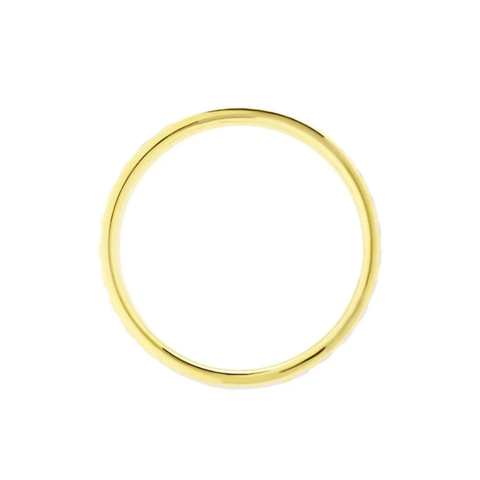 Alliance Grain De Folie Diamantee Ruban Plat Or Bicolore