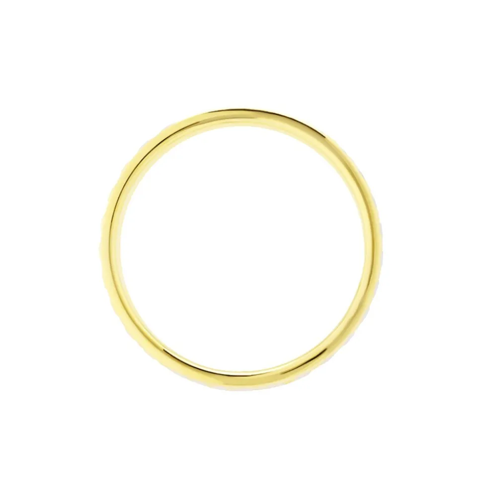 Alliance Grain De Folie Diamantee Ruban Plat Or Bicolore