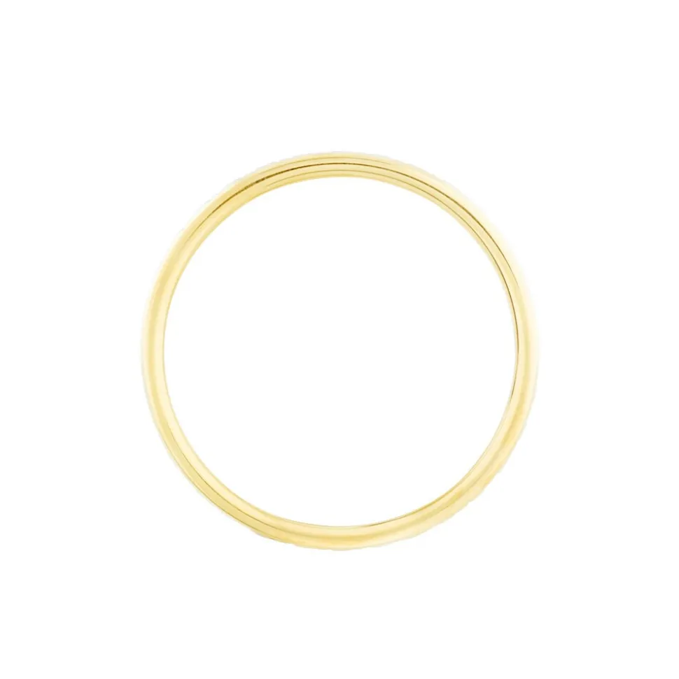 Alliance Grain De Folie Diamantee Ruban Plat Or Bicolore