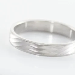 Alliance Marcello Ruban Plat Or Blanc