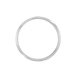 Alliance Marlon Demi Jonc Classique Or Blanc