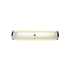 Alliance Miroir Ruban Plat Or Bicolore