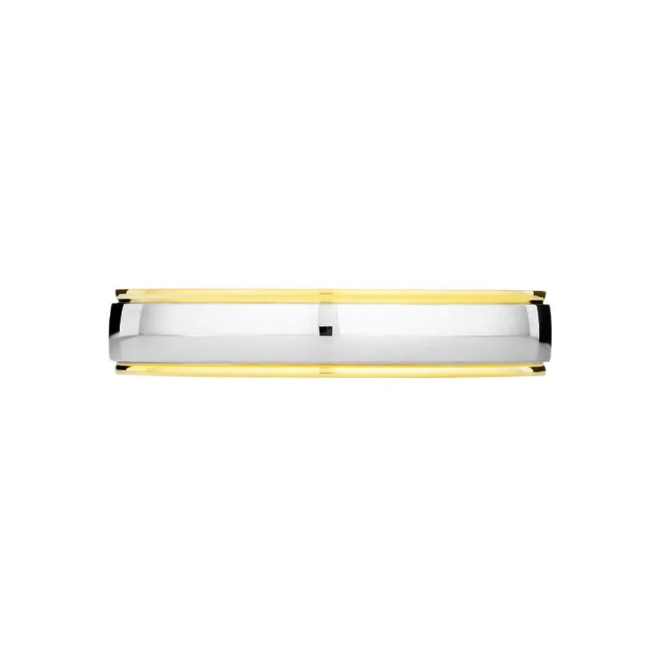 Alliance Miroir Ruban Plat Or Bicolore