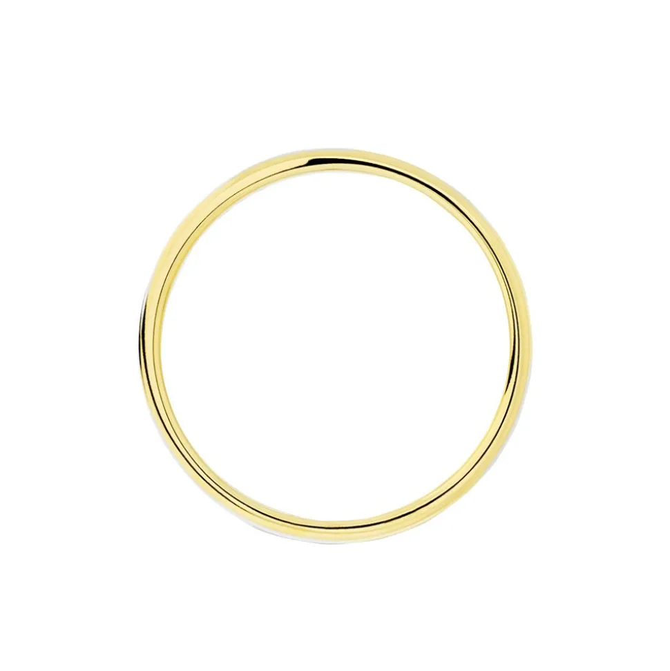 Alliance Miroir Ruban Plat Or Bicolore