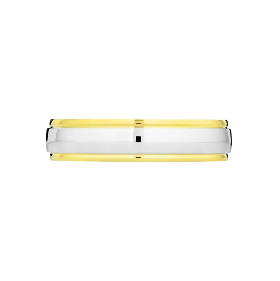 Alliance Miroir Ruban Plat Or Bicolore
