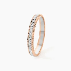 Alliance Multi Facettes Diamantee Demi Jonc Classique|Marc Orian Online