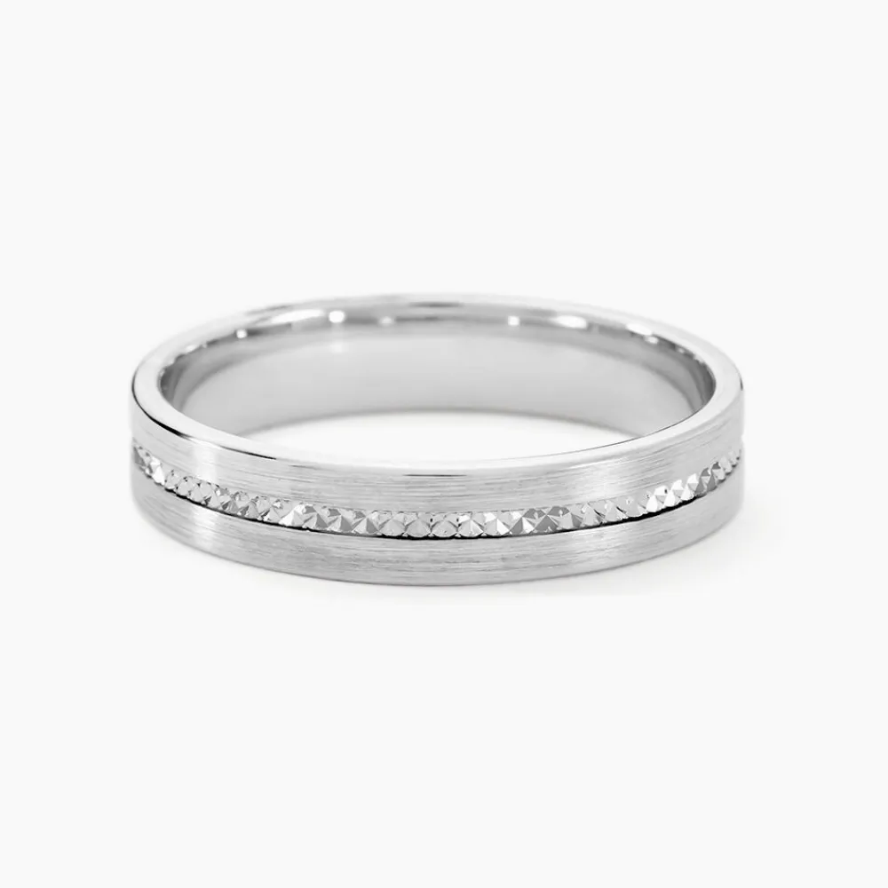 Alliance Nelcie Ruban Plat Argent Blanc|Marc Orian Discount