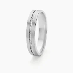 Alliance Nelcie Ruban Plat Argent Blanc|Marc Orian Discount