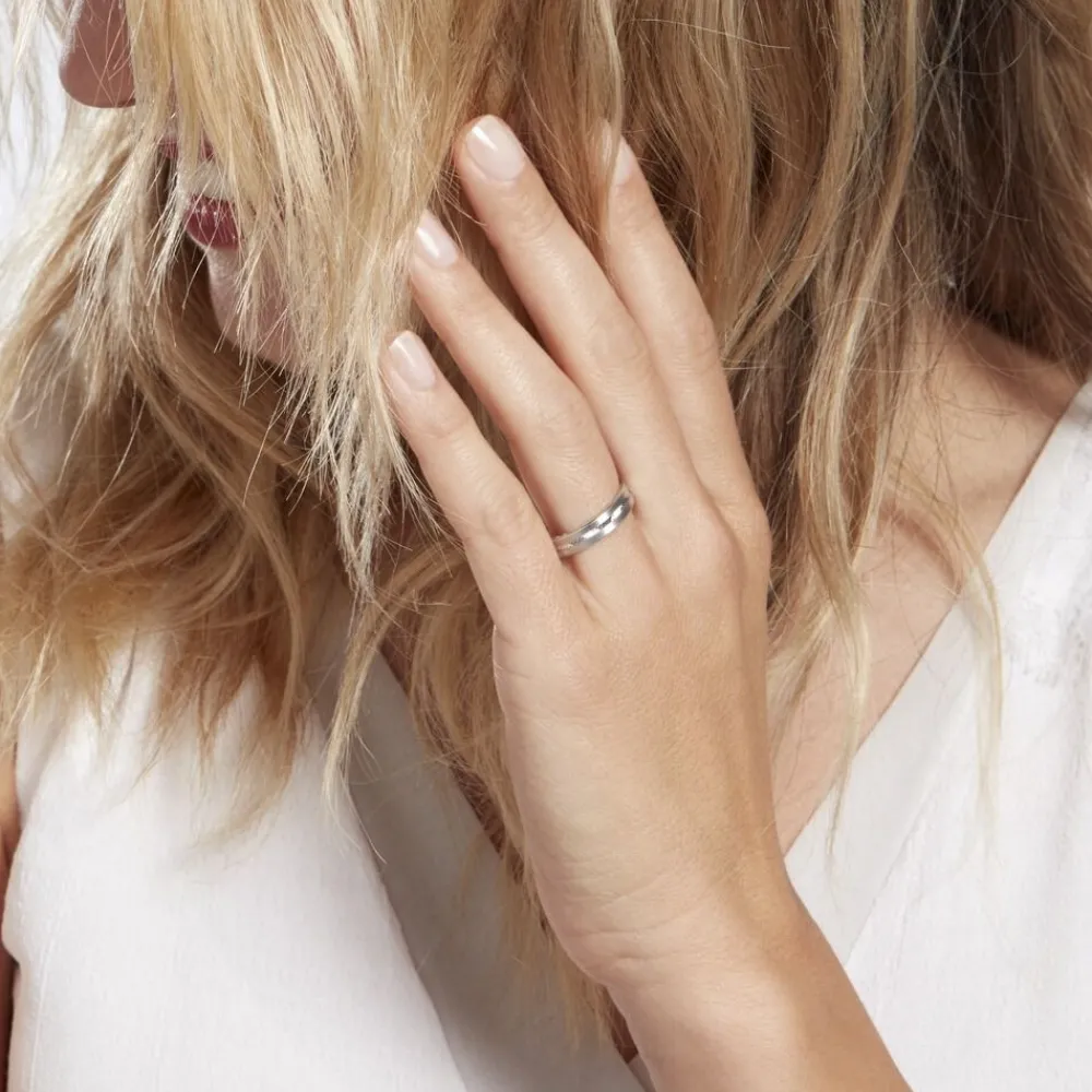 Alliance Nelcie Ruban Plat Argent Blanc|Marc Orian Discount