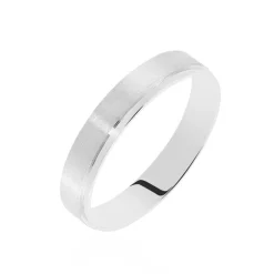 Alliance Nelida Ruban Plat Argent Blanc|Marc Orian Sale