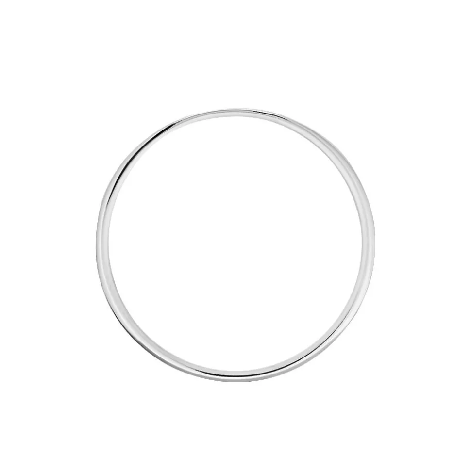 Alliance Ponama Demi Jonc Classique Or Blanc
