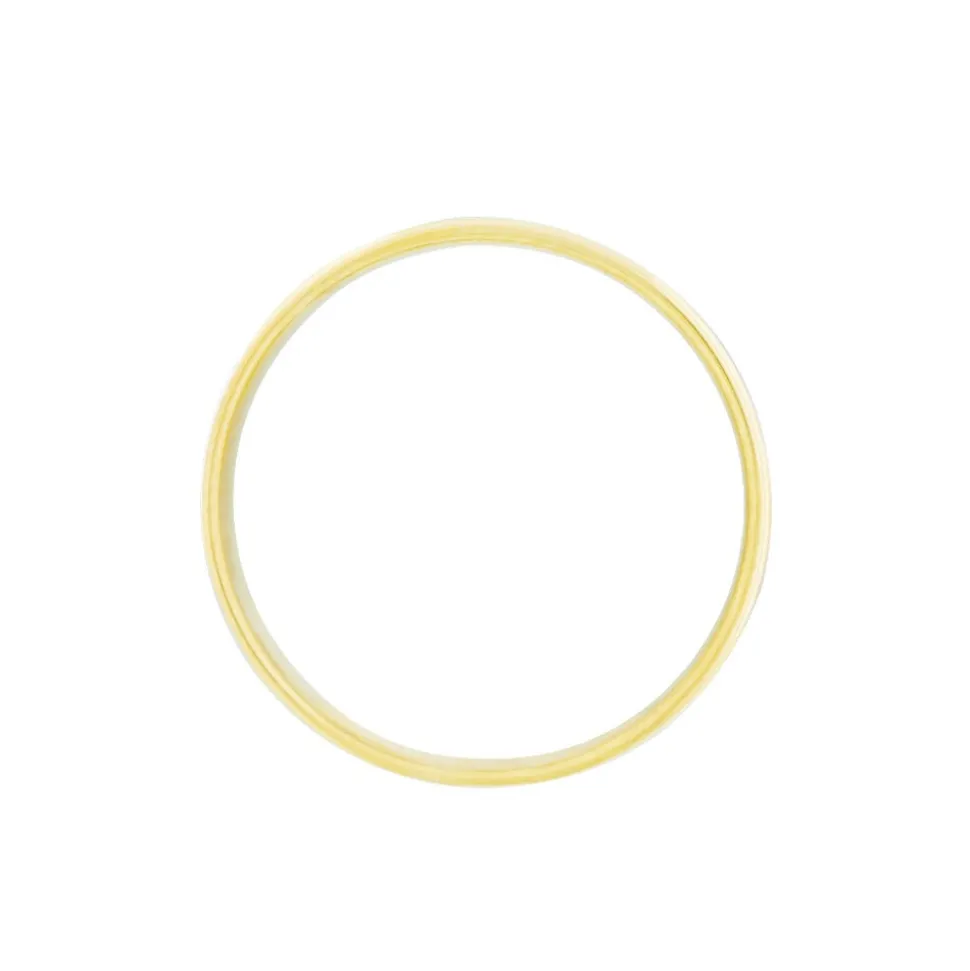 Alliance Romaine Demi Jonc Classique Or Bicolore