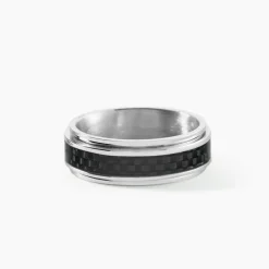 Bague Acier Bicolore