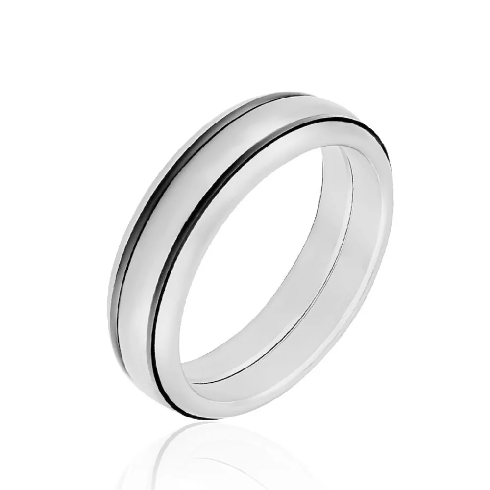 Bague Acier Blanc|JOURDAN New