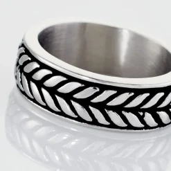 Bague Acier Blanc Gordon|Marc Orian Discount