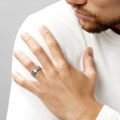 Bague Acier Blanc Jesper|Marc Orian Online