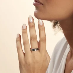 Bague Acier Blanc Lucas|Marc Orian Hot