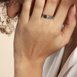 Bague Acier Blanc Lucas|Marc Orian Hot