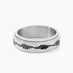Bague Acier Blanc Lucas|Marc Orian Hot