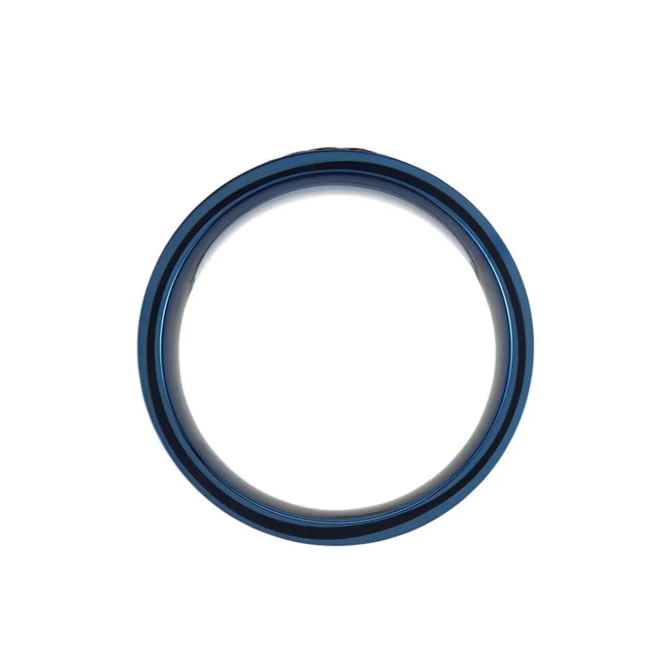 Bague Acier Bleu Luke