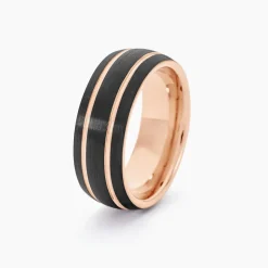 Bague Acier Rose
