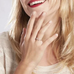 Bague Agnes Argent Blanc Oxyde De Zirconium|Marc Orian Outlet