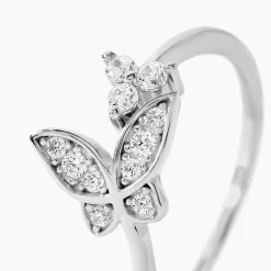Bague Ajustable Cadfan Argent Blanc Oxyde De Zirconium|Marc Orian Hot