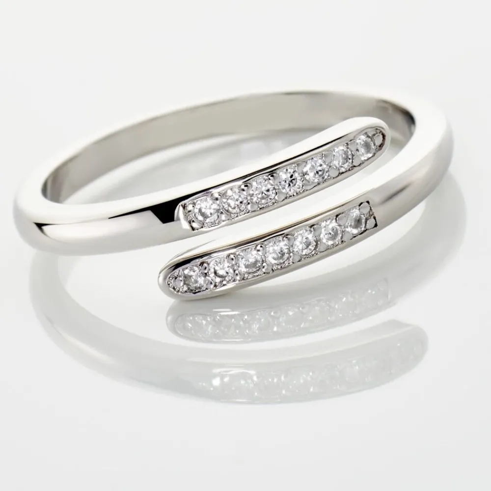 Bague Ajustable Mendel Argent Blanc Oxyde De Zirconium|Marc Orian Clearance