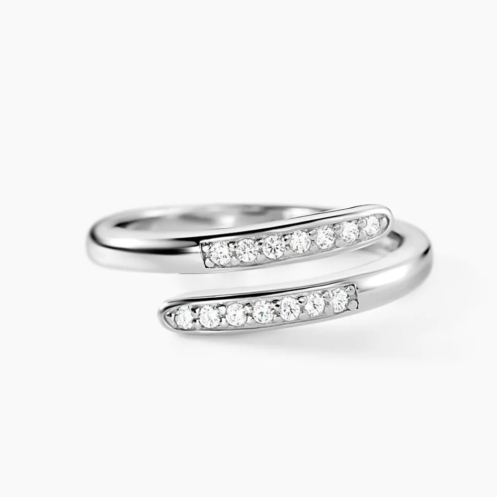 Bague Ajustable Mendel Argent Blanc Oxyde De Zirconium|Marc Orian Clearance