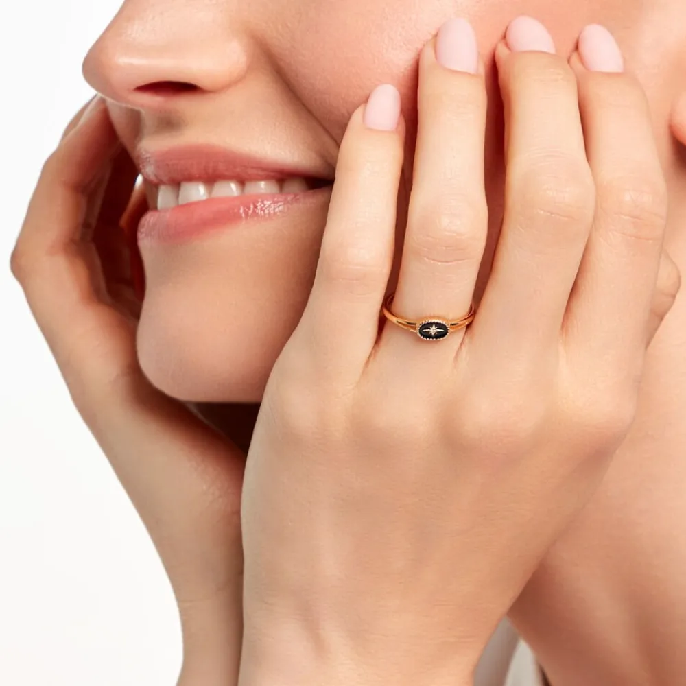 Bague Alerya Plaqué Or Jaune Oxyde De Zirconium|Marc Orian Outlet