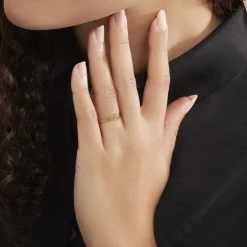 Bague Alisha Or Jaune Emeraude|Marc Orian Outlet