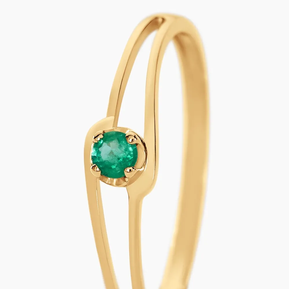 Bague Alisha Or Jaune Emeraude|Marc Orian Outlet