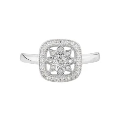 Bague Alixia Or Blanc Diamant