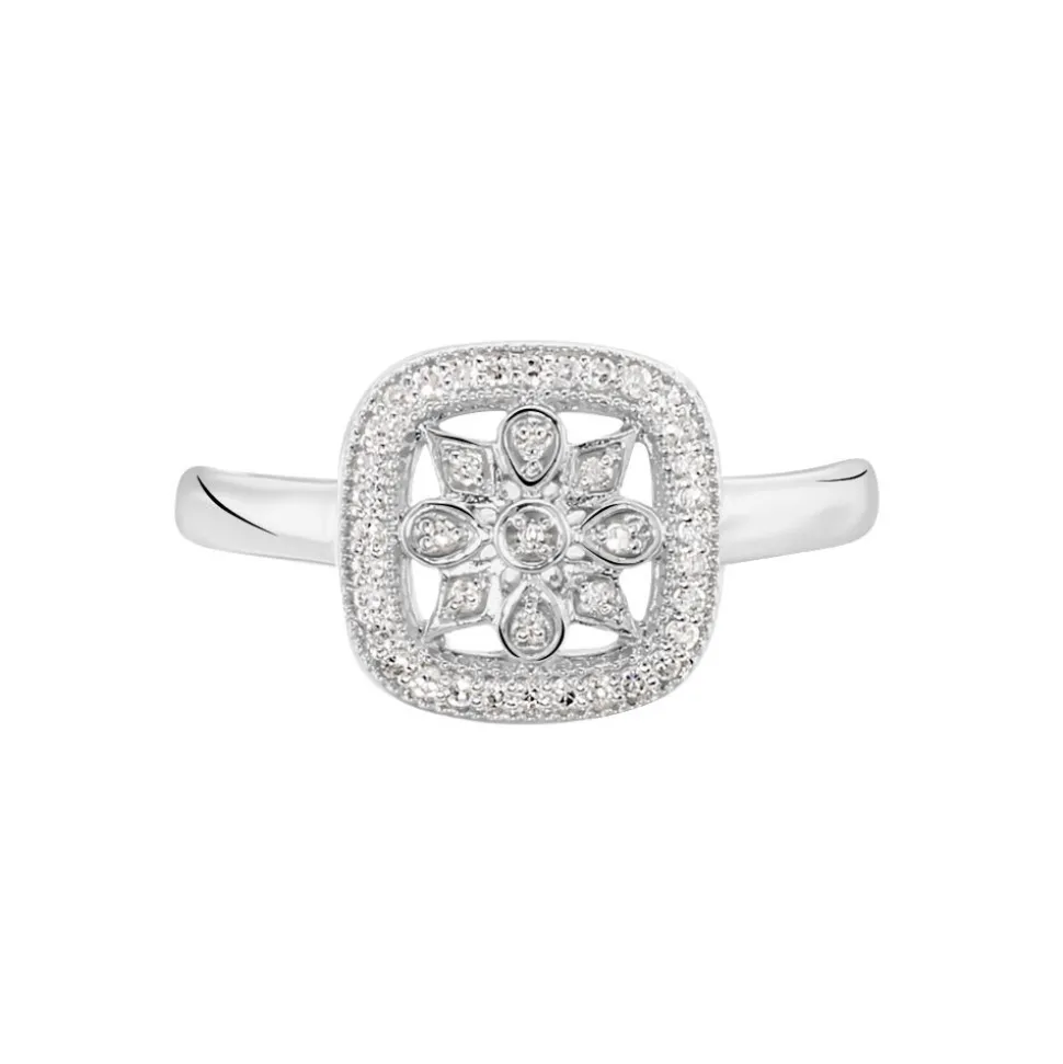 Bague Alixia Or Blanc Diamant