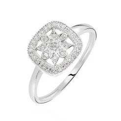 Bague Alixia Or Blanc Diamant