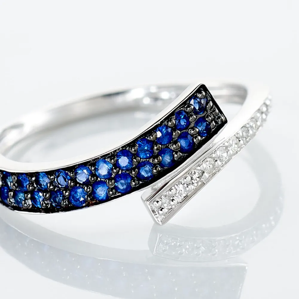 Bague Amelie Or Blanc Saphir Et Diamant|Marc Orian Best