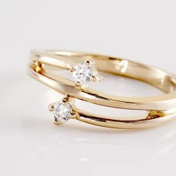 Bague Ana-lou Plaque Or Jaune Oxyde De Zirconium|Marc Orian Sale